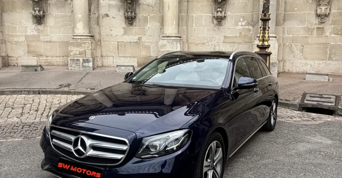 Mercedes Classe E 200d Avantgarde 9G-Tronic bleu nuit, occasion a Laxou pres de Nancy - SW Motors (photo 1)